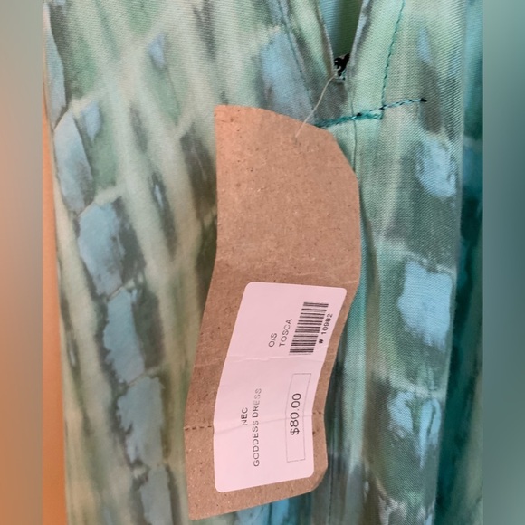 Nectar creations tie dye halter dress resort wear vacation beach handkerchief - Picture 6 of 8